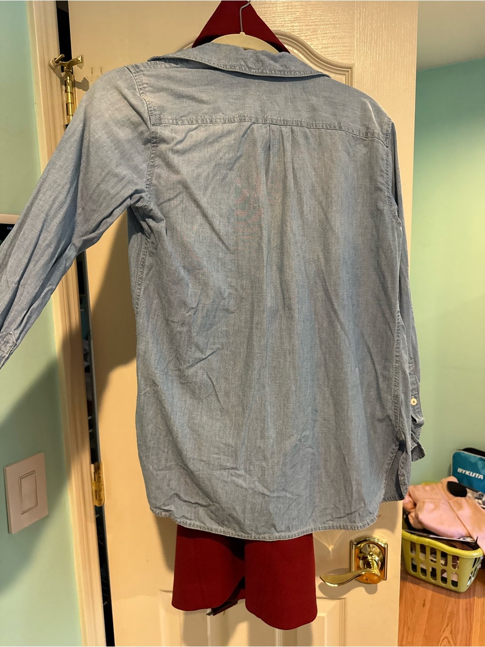 J. Crew Light Blue Denim Button-Down Shirt